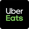 Logo Uber Eats partenaire de La Maison du Donut coffeeshop salon de thé Lille