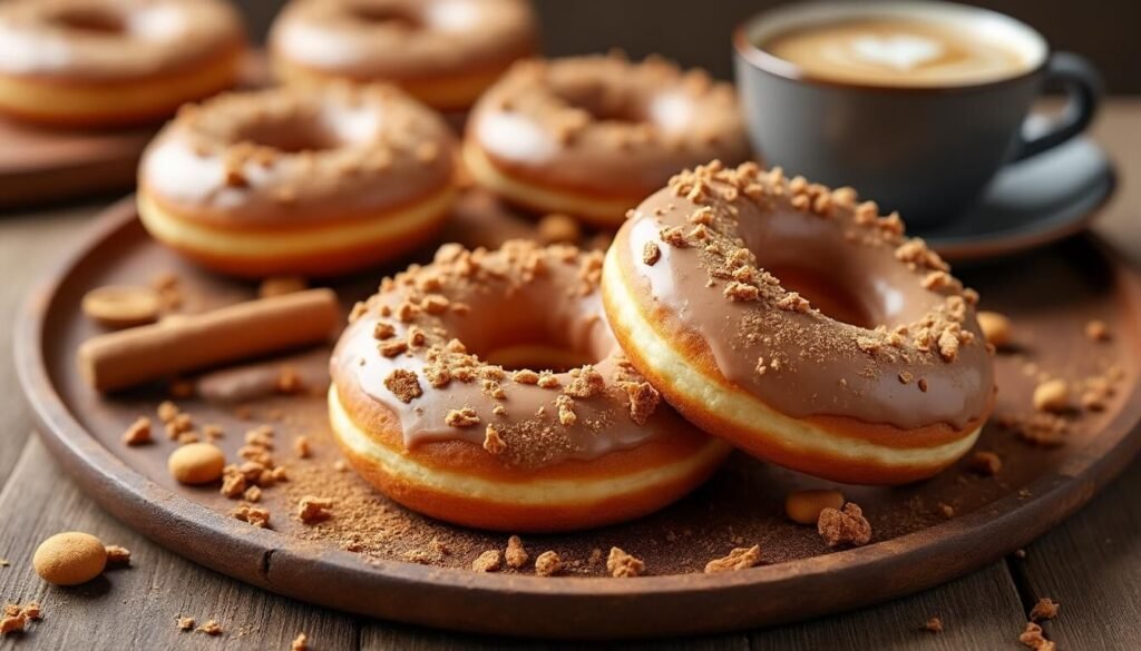 Découvrez la recette gourmande des donuts au spéculoos inspirée par La Maison du Donut : des beignets moelleux au bon goût de spéculoos, faciles à réaliser chez vous ! Idéal pour une pause sucrée irrésistible.