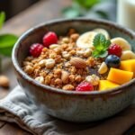 Découvrez la recette facile du granola maison sain et gourmand, idéale pour un petit-déjeuner équilibré et savoureux. Conseils, astuces et ingrédients naturels pour bien commencer la journée !
