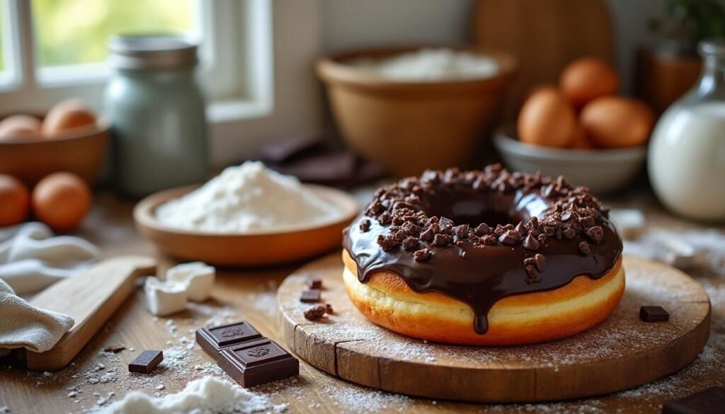 Découvrez la recette facile du Dark Choco : un délicieux donut moelleux au chocolat noir fait maison. Une gourmandise irrésistible à tester pour les amoureux du chocolat !
