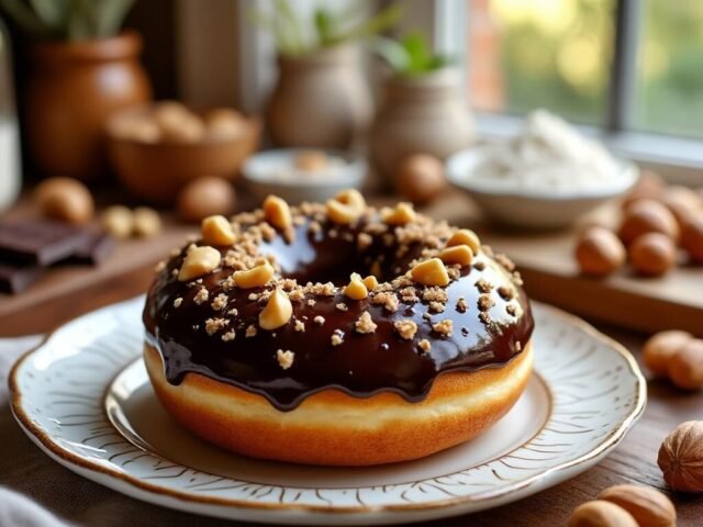 Le Donut Choconut :  La recette du Donut maison chocolat noisette irrésistible