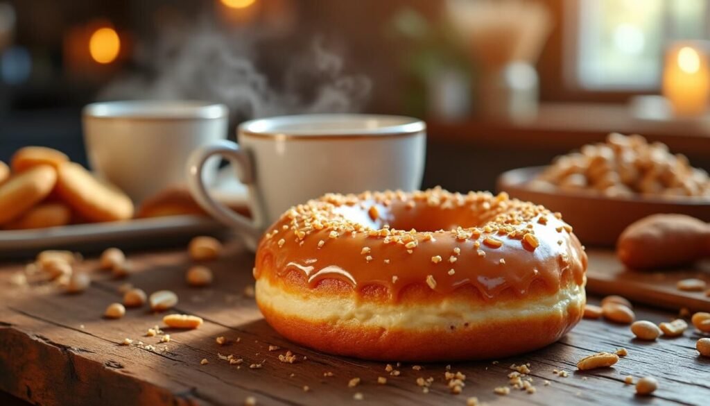 Découvrez le Mapple Donut, la nouvelle pause gourmande incontournable. Savourez ce délicieux donut moelleux au sirop d’érable, parfait pour tous les instants de douceur !