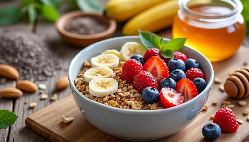 Découvrez l'origine du muesli, ses bienfaits pour la santé et des idées de recettes maison savoureuses pour un petit-déjeuner nutritif et équilibré.