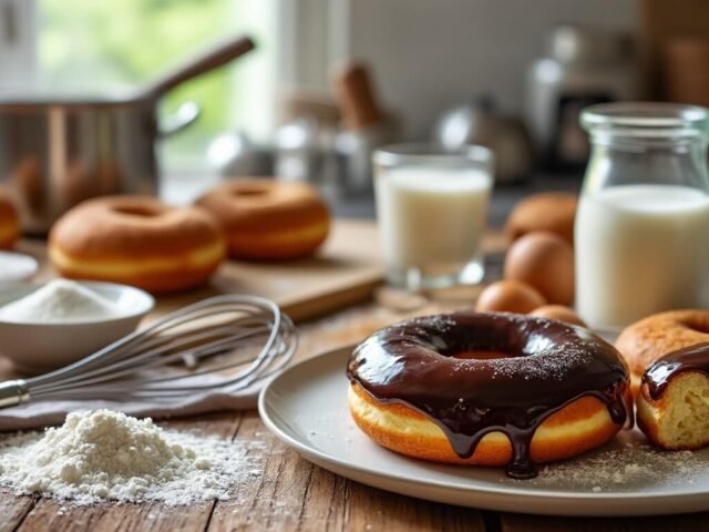 Recette Facile de Donuts Boston Cream Pas à Pas