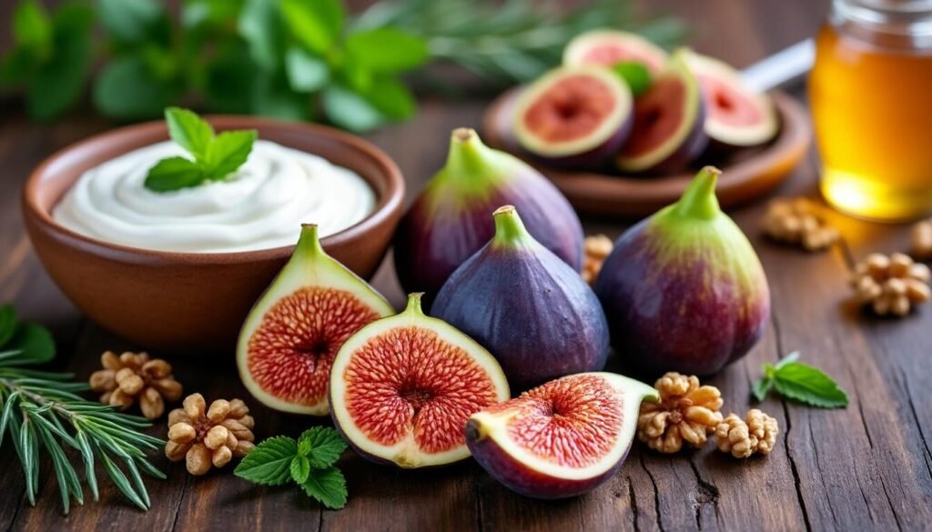 Découvrez les bienfaits santé de la figue, ses apports nutritionnels, ainsi que des idées de recettes gourmandes pour profiter de ce fruit savoureux et riche en fibres au quotidien.