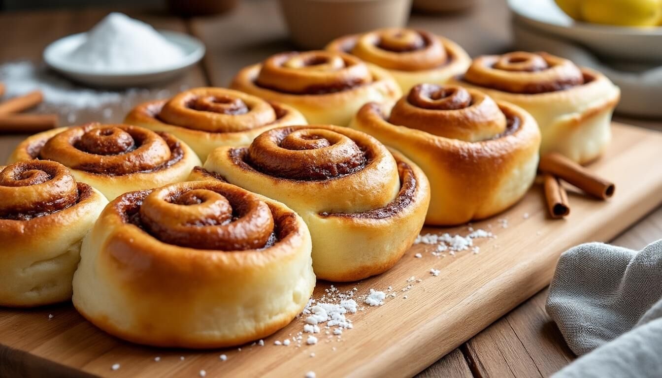 Découvrez comment réaliser des cinnamon rolls maison avec notre recette facile et gourmande. Idéal pour un petit-déjeuner ou un goûter moelleux et parfumé à la cannelle !