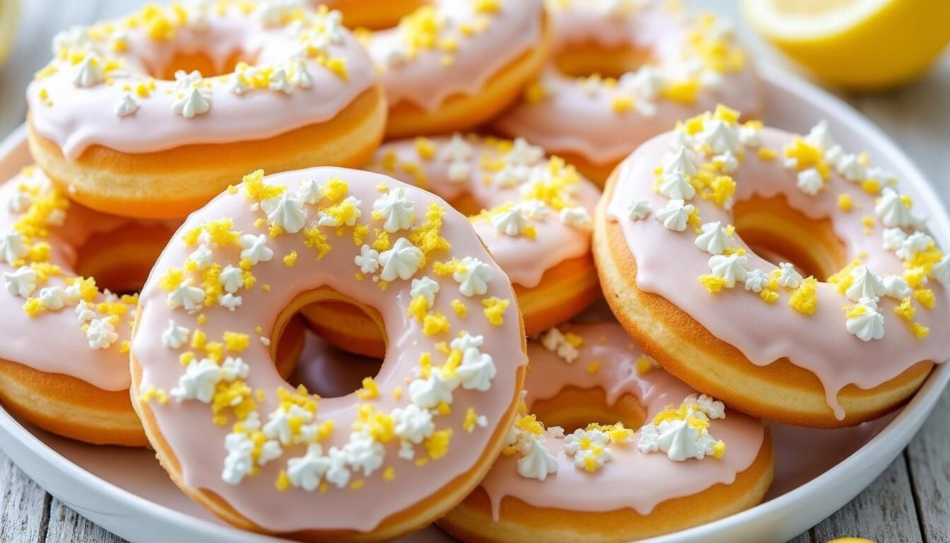 Découvrez notre recette facile de donuts citron meringué : des beignets moelleux garnis d'une crème citron acidulée et d'une meringue légère. Astuces et conseils pour réussir vos donuts maison à coup sûr !