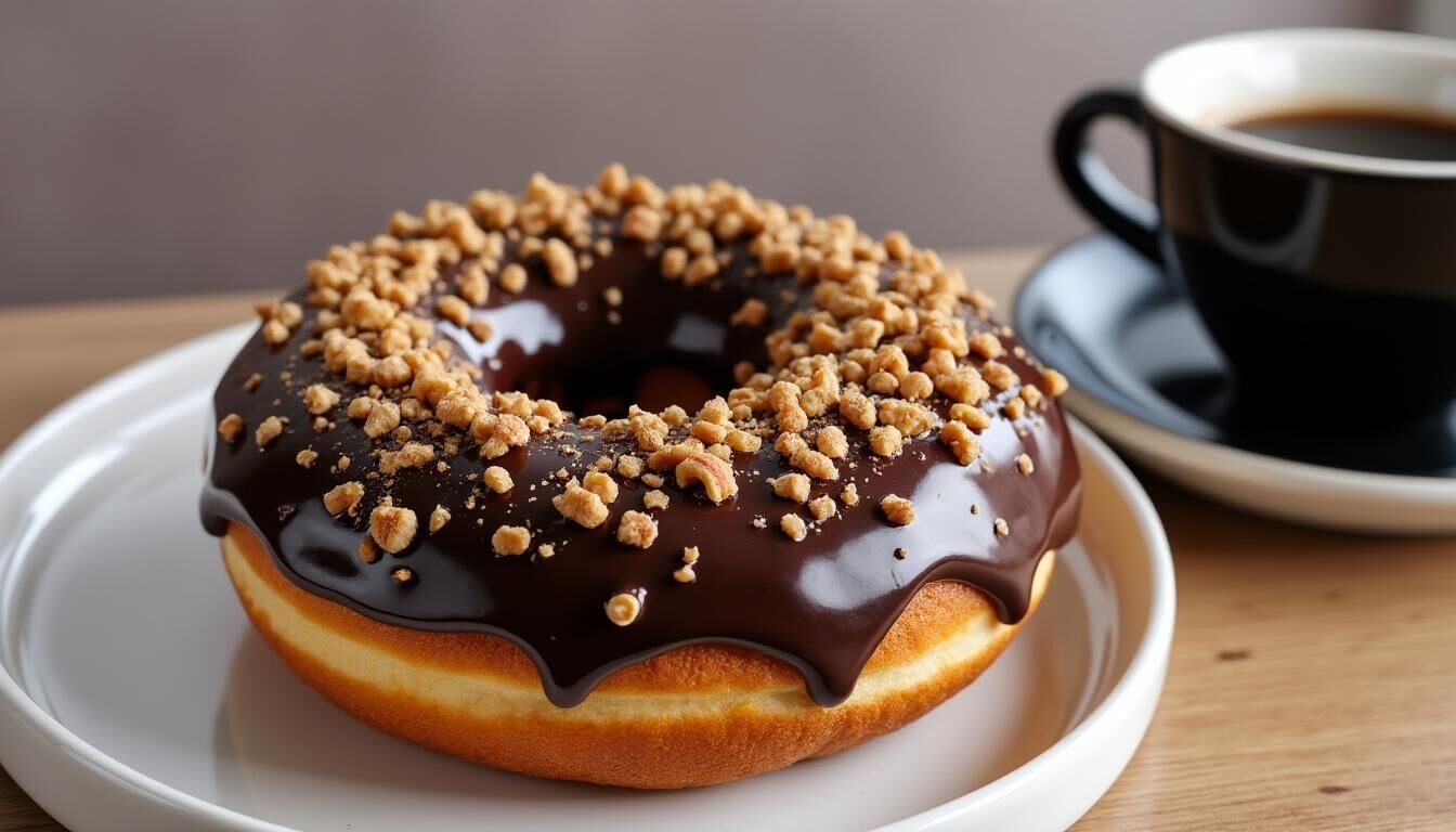 Découvrez la recette incontournable du Donut Choconut : un beignet maison moelleux au chocolat et à la noisette, facile à réaliser et irrésistiblement gourmand. Parfait pour une pause sucrée ou un goûter fait maison !