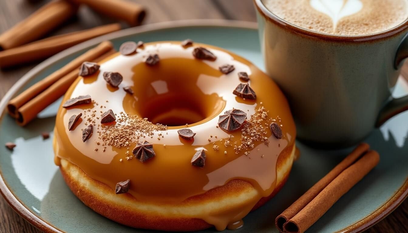 Découvrez le donut Dulcey Chai Latte, la nouvelle tendance sucrée qui séduit les gourmands avec ses saveurs uniques et réconfortantes. Craquez pour cette création originale parfaite pour une pause gourmande !