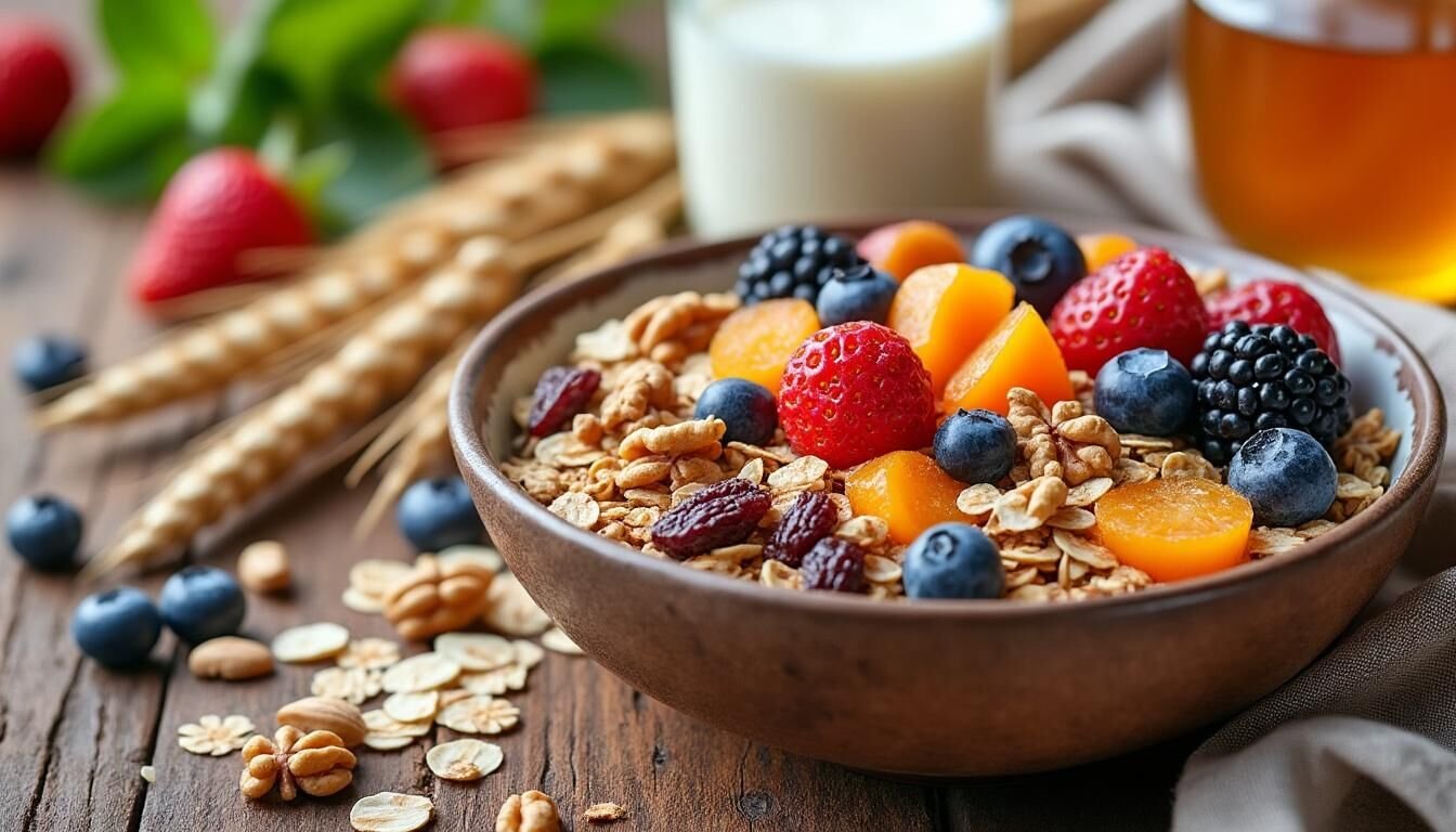 Découvrez l’origine du muesli, ses nombreux bienfaits pour la santé et des idées de recettes maison faciles à réaliser pour bien commencer la journée.