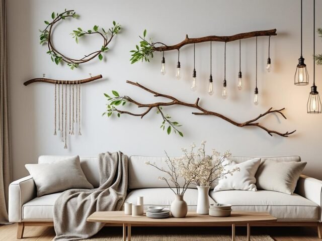10 idées créatives pour décorer avec des branchages naturels