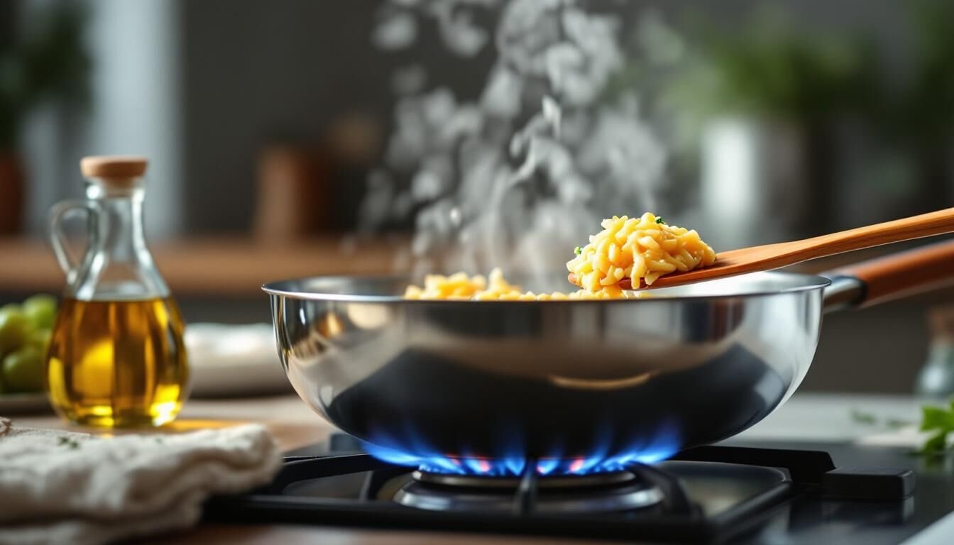 Découvrez 3 astuces de chef simples et efficaces pour éviter que votre poêle en inox n'attache et cuisiner facilement comme un pro.